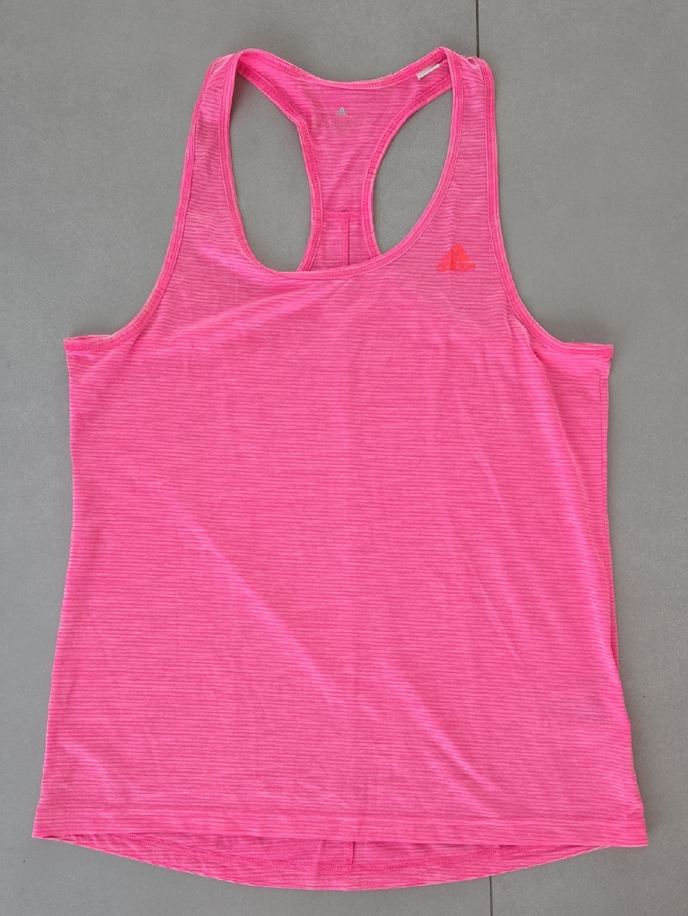 Adidas Neon Pink Racerback Tank Top Size M